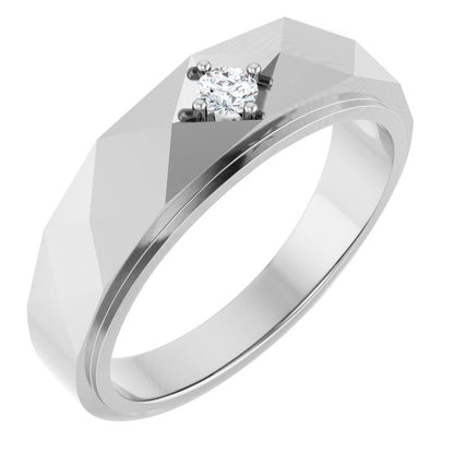 1/10 CTW Natural Diamond Band, 6.35 mm