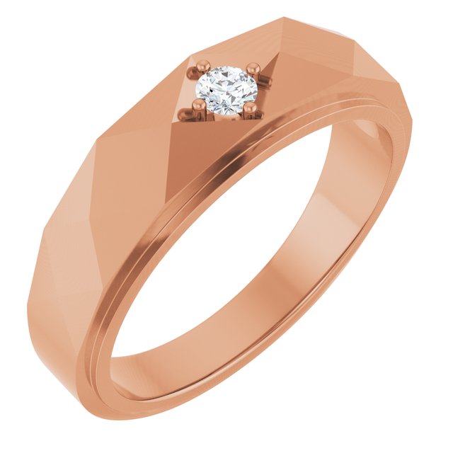1/10 CTW Lab-Grown Diamond Band, 6.35 mm
