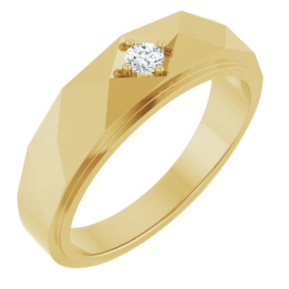 1/10 CTW Lab-Grown Diamond Band, 6.35 mm