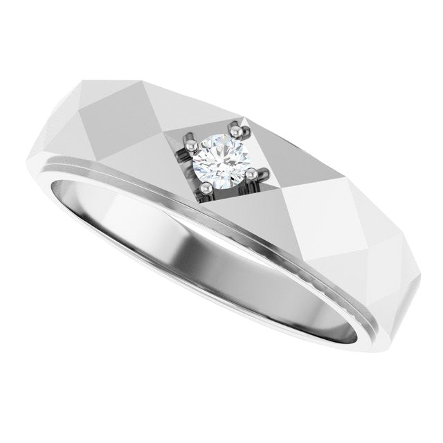 1/10 CTW Natural Diamond Band, 6.35 mm