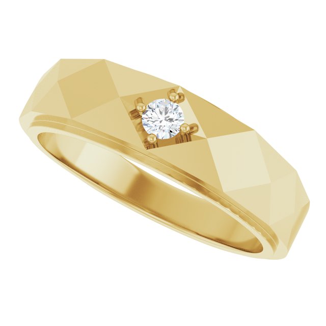 1/10 CTW Lab-Grown Diamond Band, 6.35 mm
