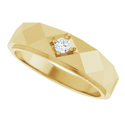 1/10 CTW Natural Diamond Band, 6.35 mm