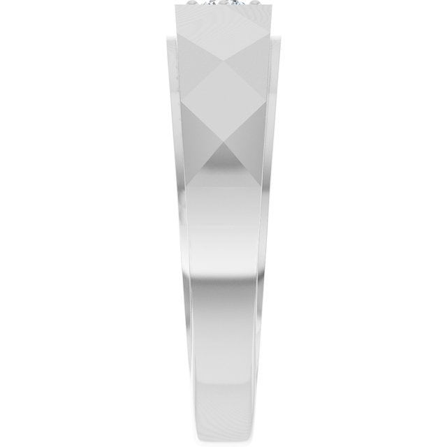 1/10 CTW Lab-Grown Diamond Band, 6.35 mm