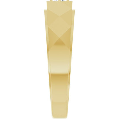 1/10 CTW Lab-Grown Diamond Band, 6.35 mm