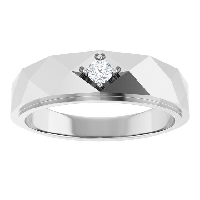 1/10 CTW Lab-Grown Diamond Band, 6.35 mm