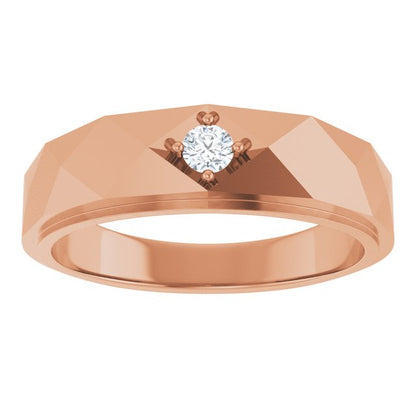 1/10 CTW Lab-Grown Diamond Band, 6.35 mm