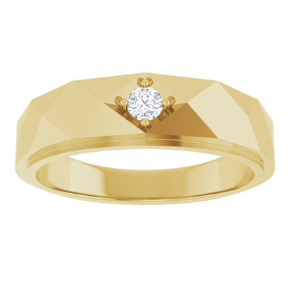 1/10 CTW Natural Diamond Band, 6.35 mm