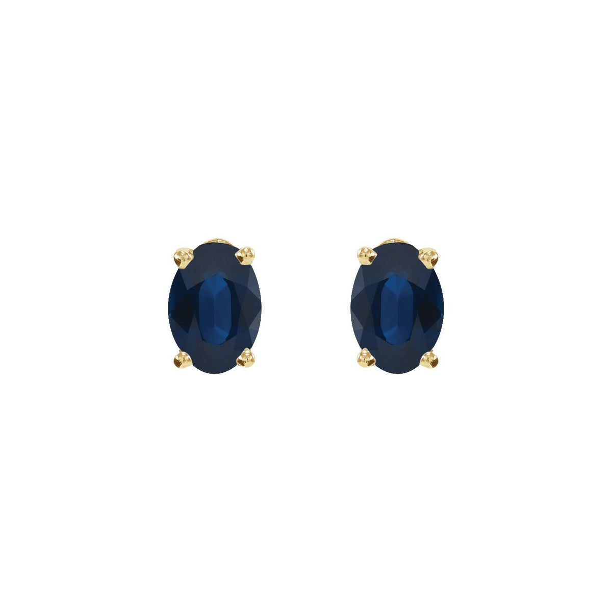 Lab-Grown Blue Sapphire Earrings