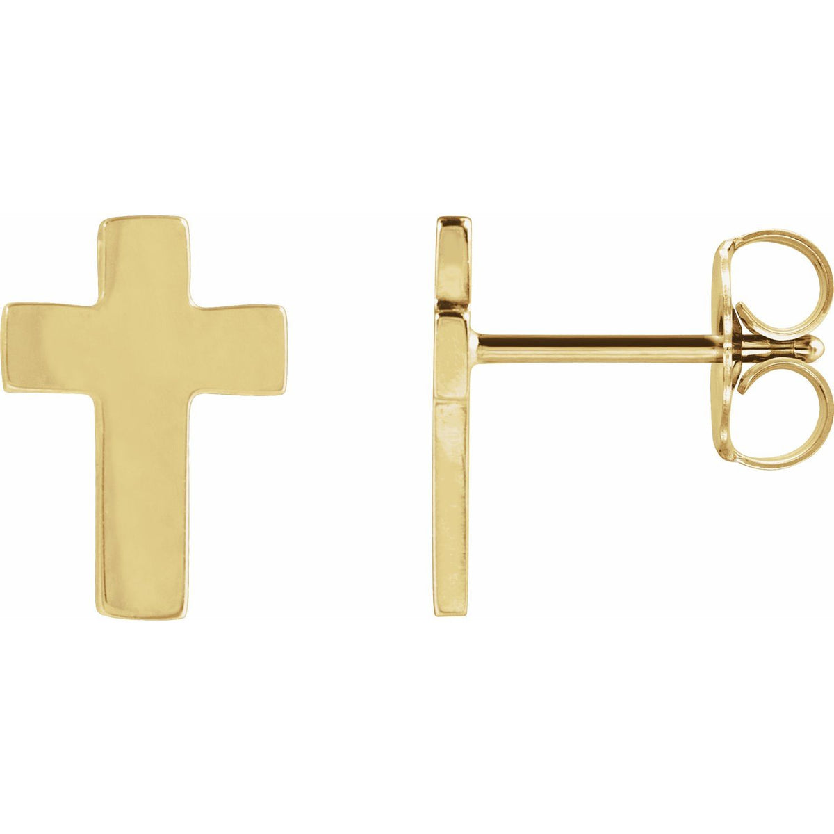 7x5 mm Cross Earrings
