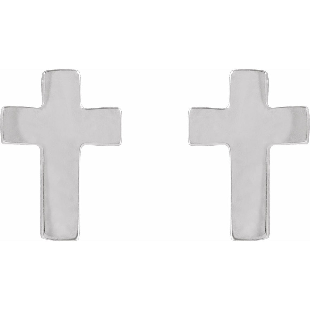 7x5 mm Cross Earrings