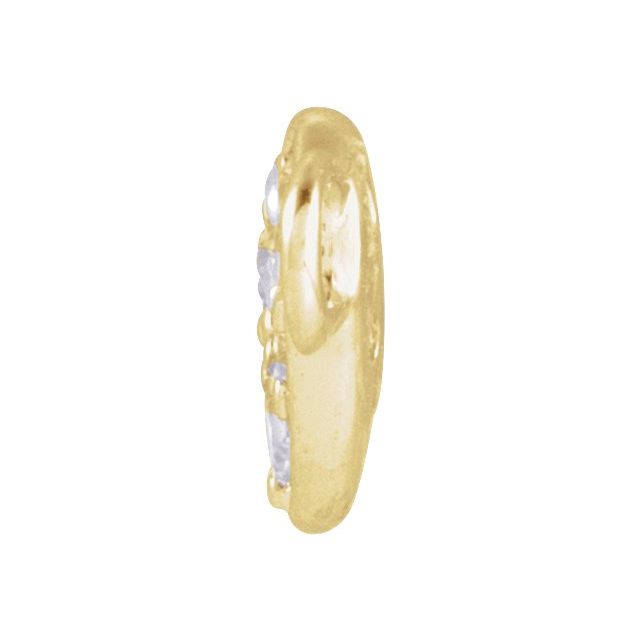 Petite Pavé® .06 CTW Natural Diamond Heart Link, 9.6 mm x 5.25 mm