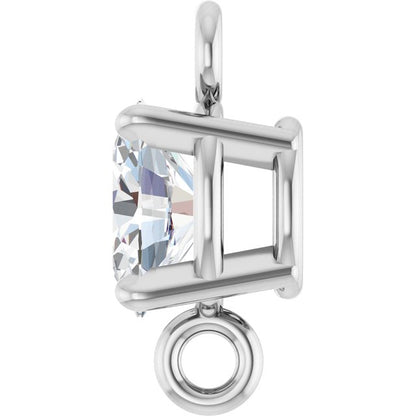 1/6 CT Natural Diamond 4-Prong Link, 3.1 mm x 7.6 mm