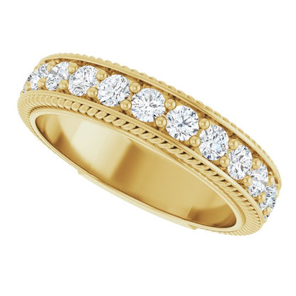 1 1/6 CTW Natural Diamond Anniversary Band