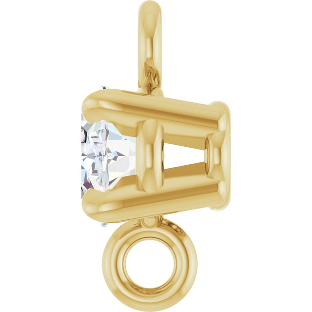 1/6 CT Natural Diamond 4-Prong Claw Link