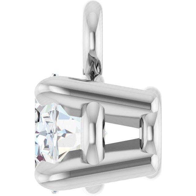 1/6 CT Lab-Grown Diamond 4-Prong Claw Dangle