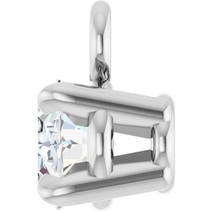 1/6 CT Lab-Grown Diamond 4-Prong Claw Dangle