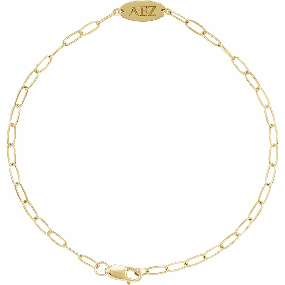 Engravable Oval 7" Bracelet