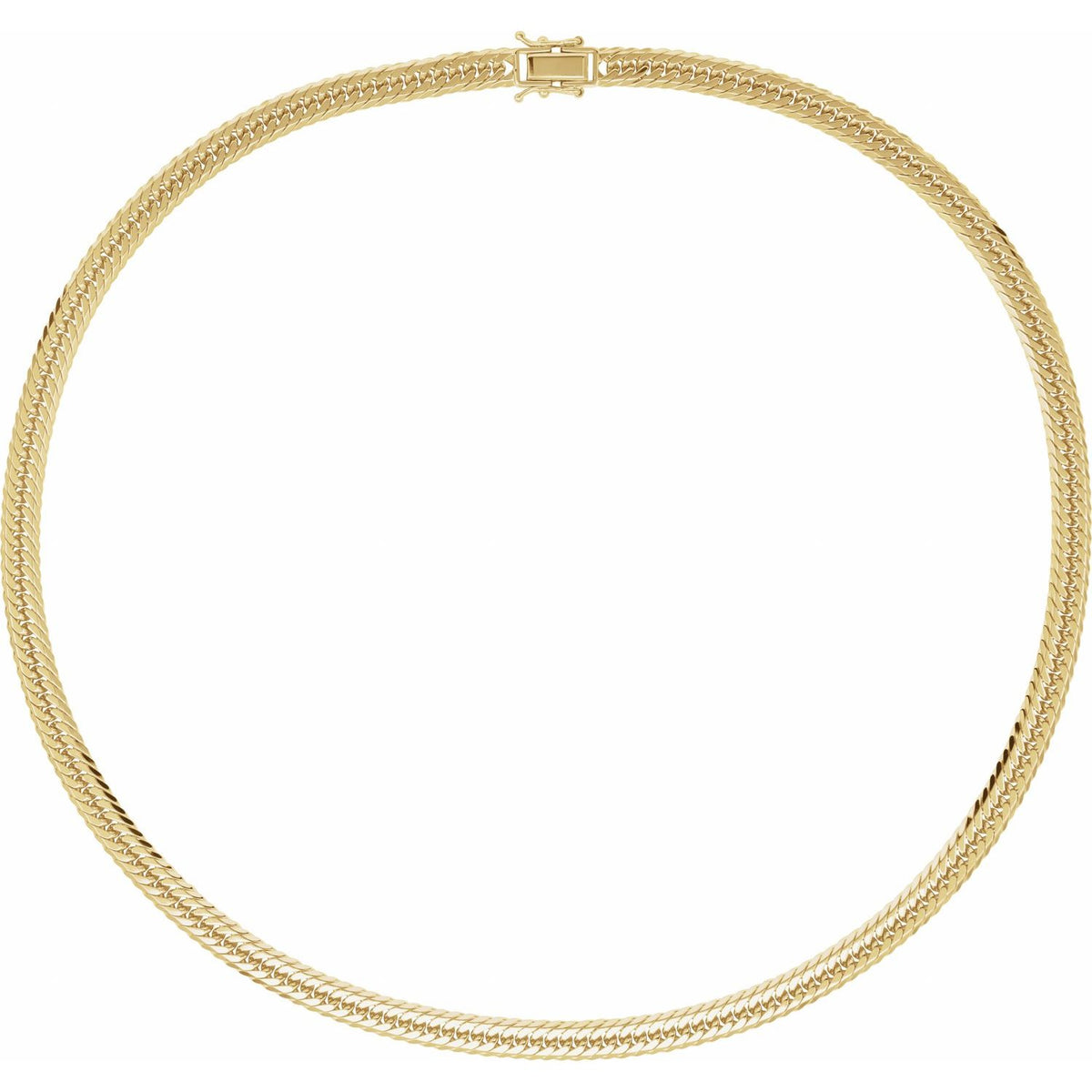 18K Yellow Gold Diamond-Cut Curb 20" Chain