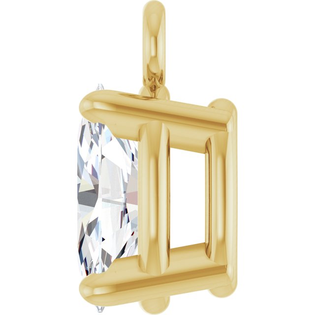 1/4 CTW Lab-Grown Diamond Dangle, 3.1 mm x 6.9 mm