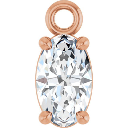 1/4 CTW Natural Diamond Dangle, 3.1 mm x 6.9 mm