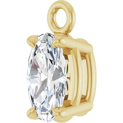 1/4 CTW Natural Diamond Dangle, 3.1 mm x 6.9 mm