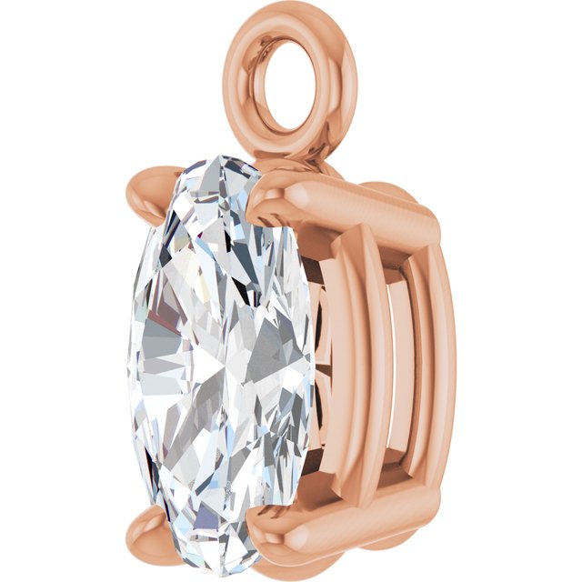 1/4 CTW Lab-Grown Diamond Dangle, 3.1 mm x 6.9 mm