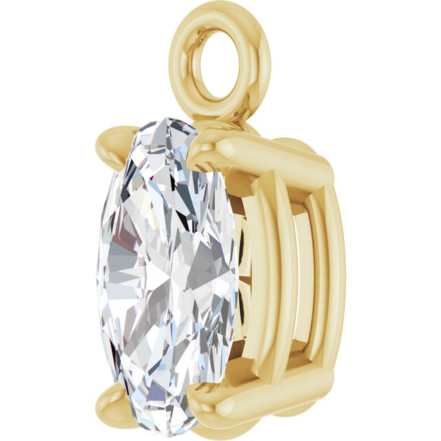1/4 CTW Lab-Grown Diamond Dangle, 3.1 mm x 6.9 mm