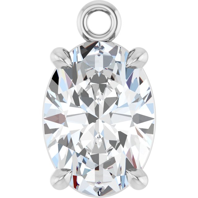 7/8 CTW Lab-Grown Diamond Dangle, 5.2 mm x 8.9 mm