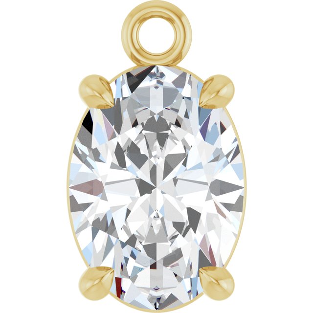 7/8 CTW Lab-Grown Diamond Dangle, 5.2 mm x 8.9 mm