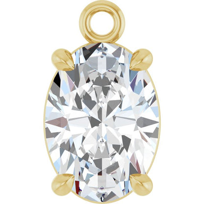 7/8 CTW Lab-Grown Diamond Dangle, 5.2 mm x 8.9 mm