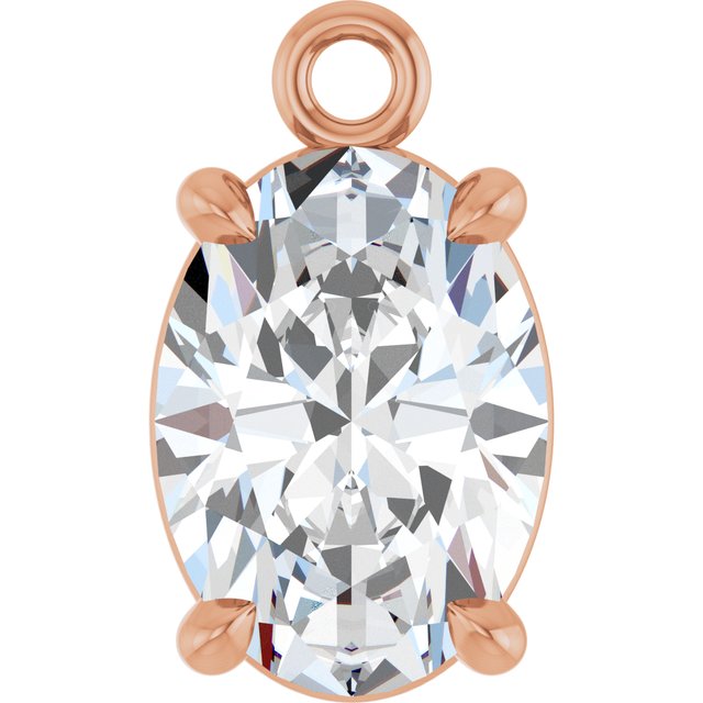 7/8 CTW Lab-Grown Diamond Dangle, 5.2 mm x 8.9 mm