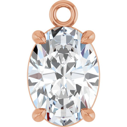 7/8 CTW Lab-Grown Diamond Dangle, 5.2 mm x 8.9 mm