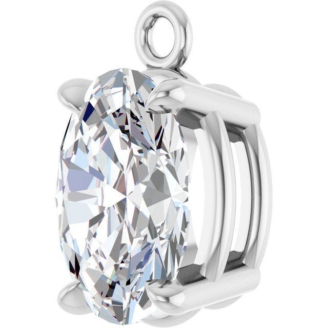 7/8 CTW Lab-Grown Diamond Dangle, 5.2 mm x 8.9 mm