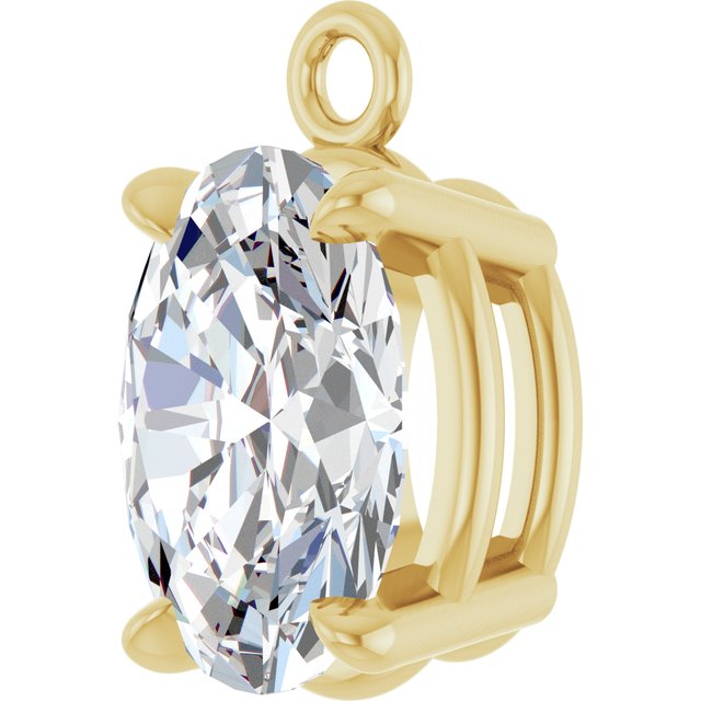 7/8 CTW Lab-Grown Diamond Dangle, 5.2 mm x 8.9 mm