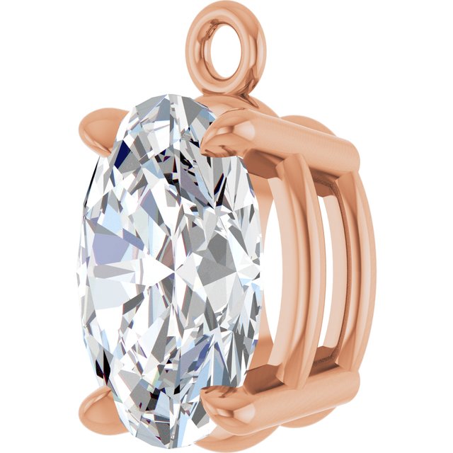 7/8 CTW Lab-Grown Diamond Dangle, 5.2 mm x 8.9 mm