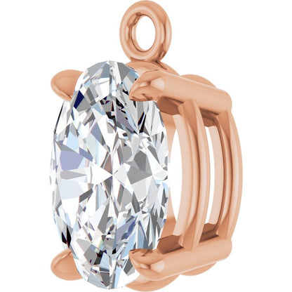 7/8 CTW Lab-Grown Diamond Dangle, 5.2 mm x 8.9 mm