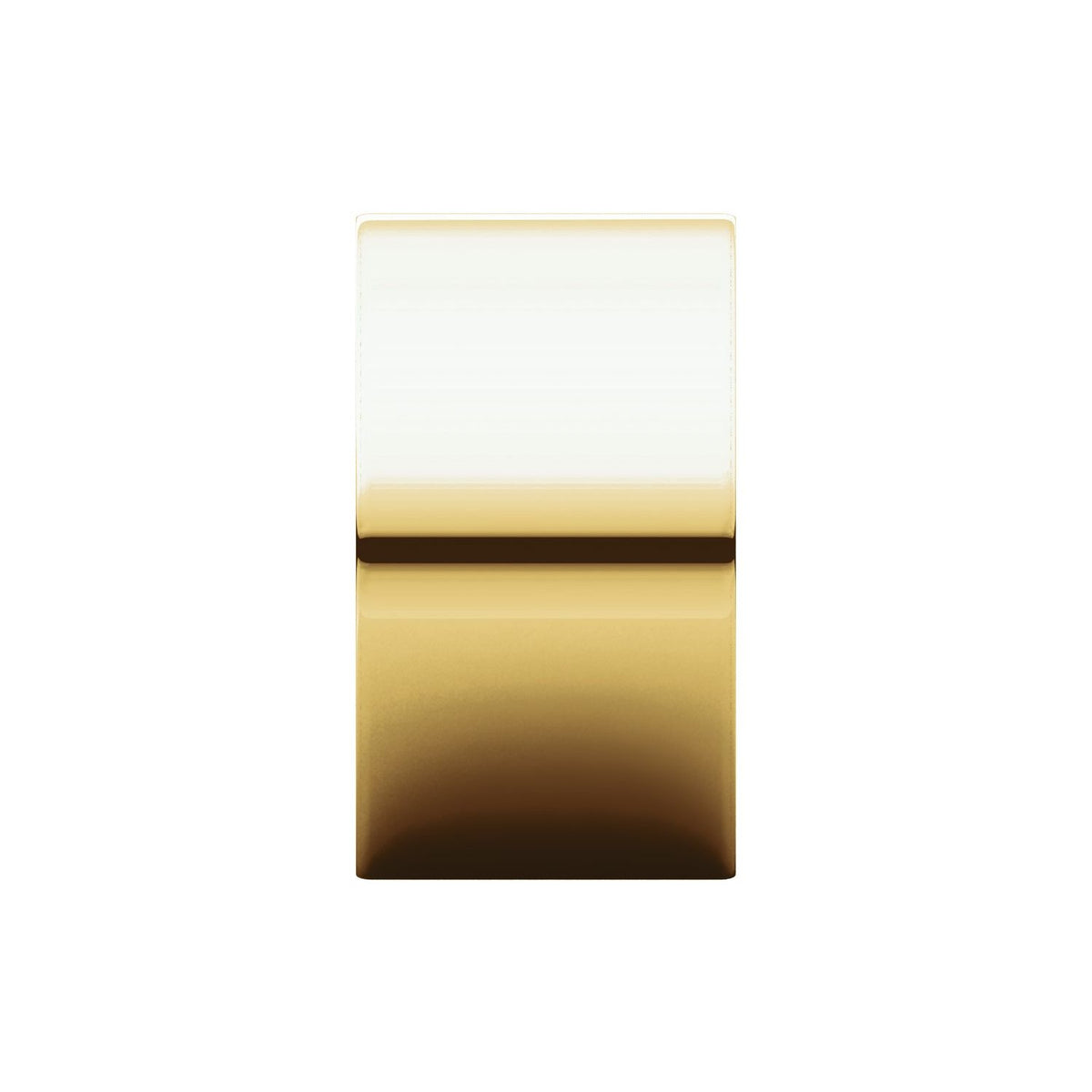 14K Yellow Gold Comfort-Fit Flat Band, 15 mm