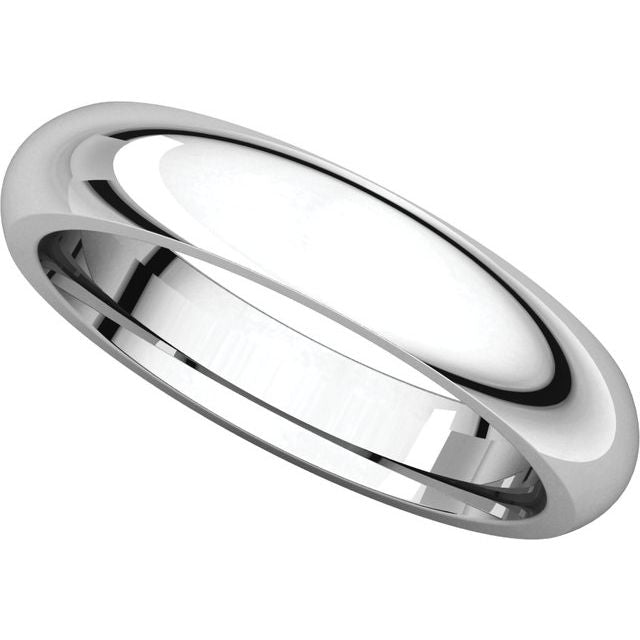 Comfort-Fit Half Round Band, 3.5 mm