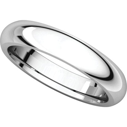 Comfort-Fit Half Round Band, 3.5 mm