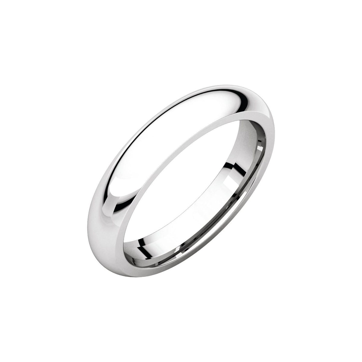 Comfort-Fit Half Round Band, 3.5 mm