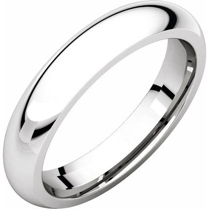 Comfort-Fit Half Round Band, 3.5 mm