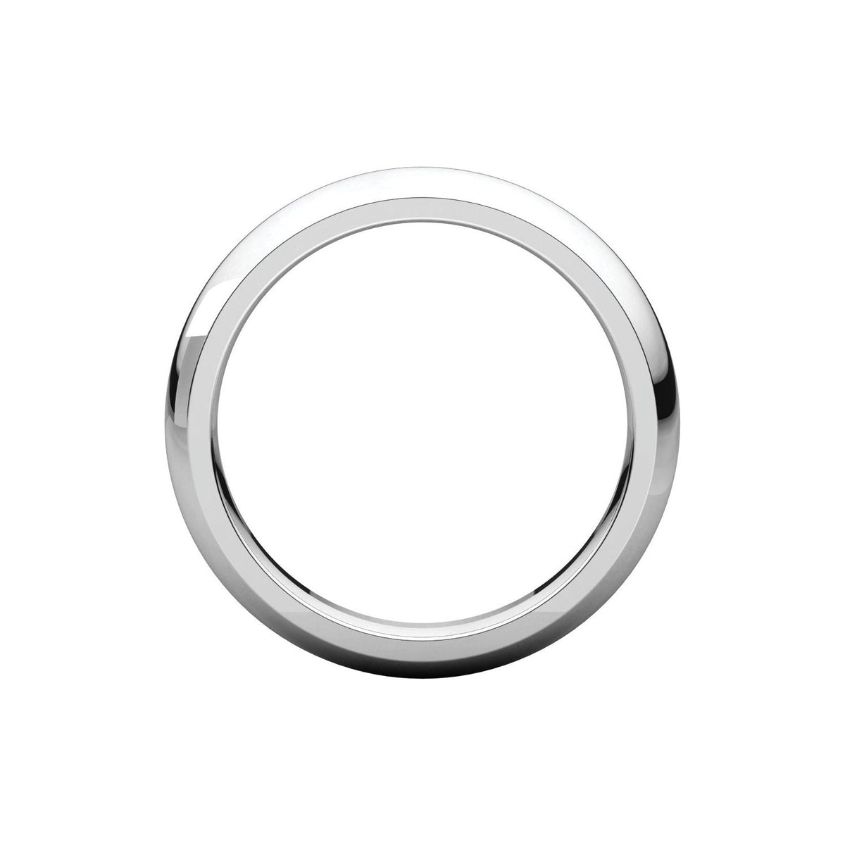 Comfort-Fit Half Round Band, 3.5 mm