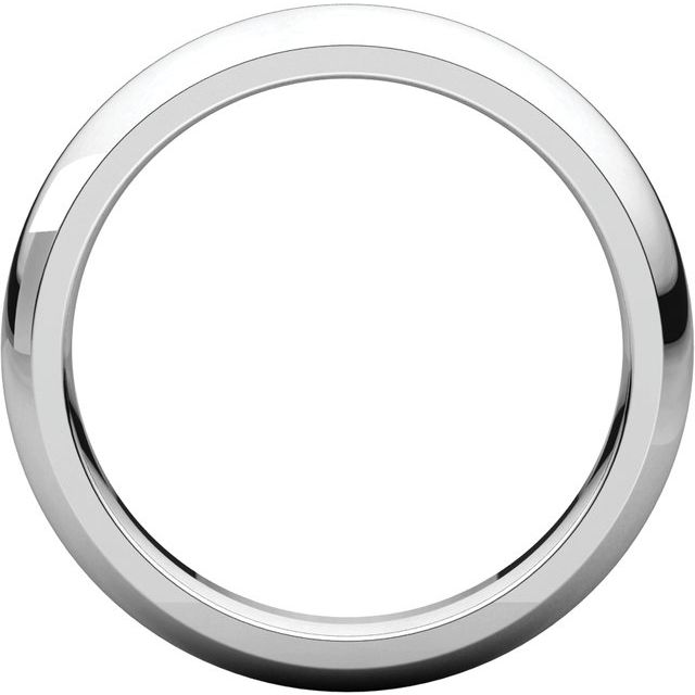 Comfort-Fit Half Round Band, 3.5 mm