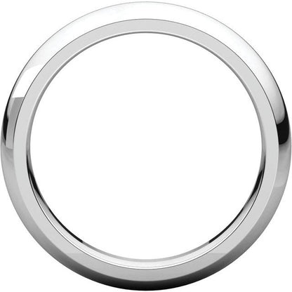 Comfort-Fit Half Round Band, 3.5 mm