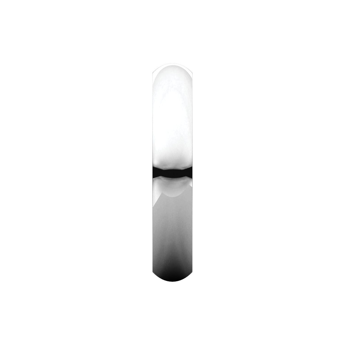 Comfort-Fit Half Round Band, 3.5 mm