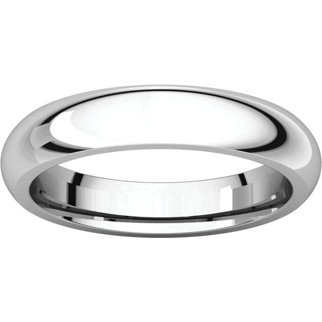Comfort-Fit Half Round Band, 3.5 mm