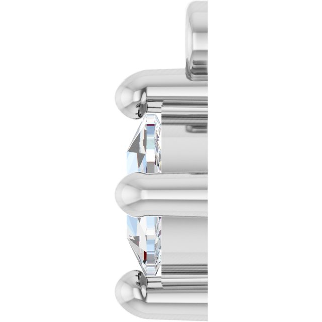 Rose-Cut 1/4 CT Natural Diamond Cabochon Dangle
