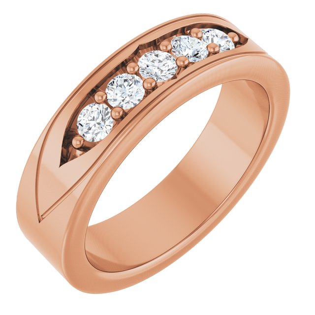1/2 CTW Natural Diamond Band, 6.18 mm