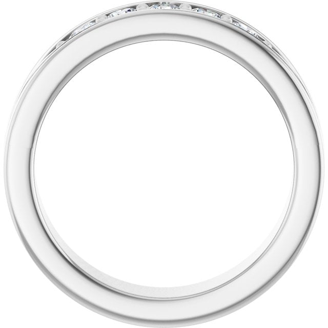 1/2 CTW Lab-Grown Diamond Band, 6.18 mm