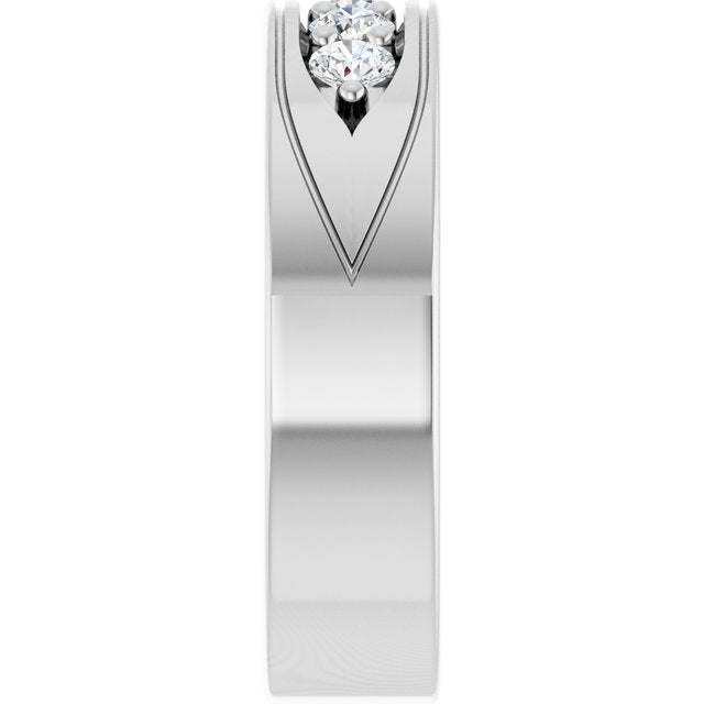 1/2 CTW Natural Diamond Band, 6.18 mm